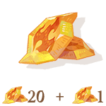 21 Dragon Crystals (20+1 Bonus)