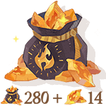 294 Dragon Crystals (280+14 Bonus)